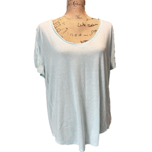 SO Short Sleeve Essential Baby Blue T-Shirt, V-Neck Top Great Condition Size XL